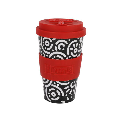 Picture of IDRINK TRAVEL MUG 435ML GEOMETRIC